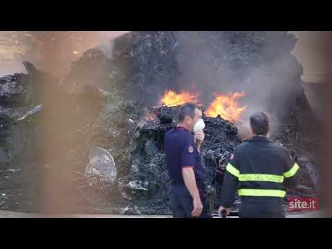 Valle Roveto - Incendio impianto rifiuti Gea srl