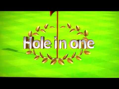 Wii Sports Resort Golf 142yd Curved Hole In One (Flag Hit) Hole 13 Par 3