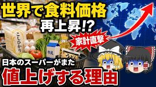 【ゆっくり解説】世界で食料価格が再上昇？日本のスーパーがまた値上げする理由
