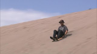 Let it slide: Sandboarding