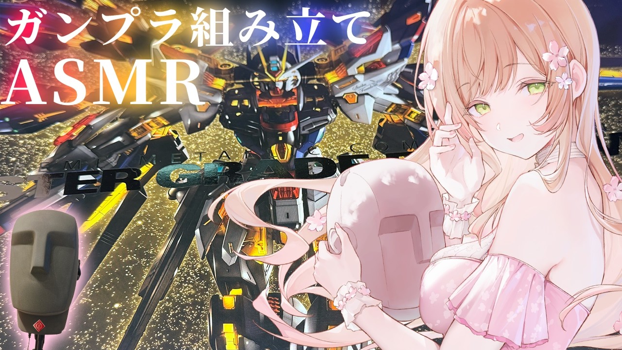 【KU100ASMR実写】#2♡MGEXストライクフリーダムを組み立てるよ/ガンプラ/ガンダム/VTuber/音フェチ/ささやき/安眠/睡眠導入/寝落ち/gunpla/鋼彈模型/高达模型/건프2라