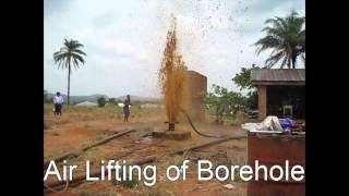 Borehole Drilling, Air Lifting and Borehole Camera Investigation