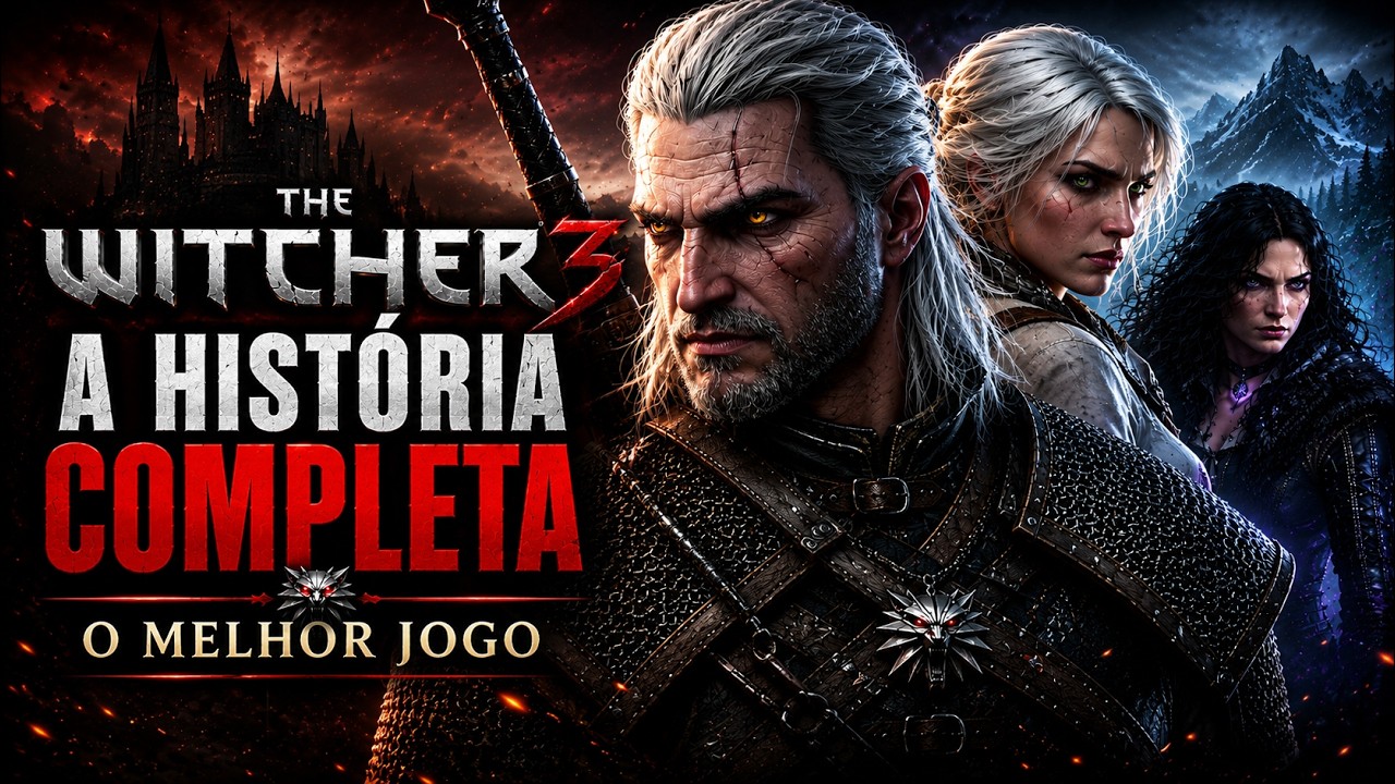 A HISTÓRIA COMPLETA DE THE WITCHER 3: O MELHOR RPG JÁ CRIADO?