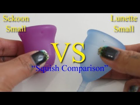 Sckoon vs Lunette Sm "Squish" - Menstrual Cups