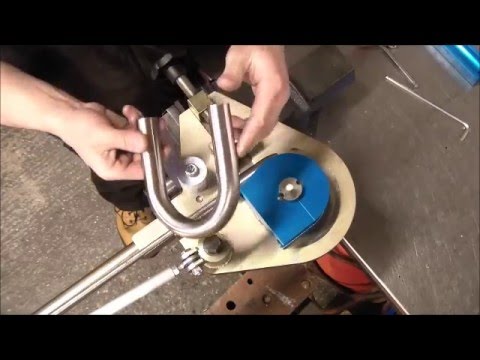Bending 1"  x 16 swg erw stainless steel tube - Useful Tools Mandrel Tube Bender Mk 5