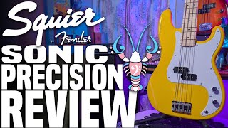 Video thumbnail for Squier Sonic Precision Bass Review - The BEST Beginner Bass for The Holidays? - LowEndLobster Review by LowEndLobster