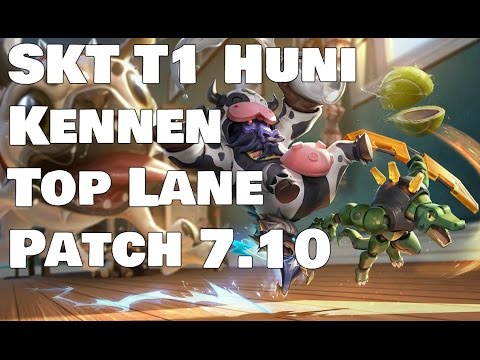 SKT T1 Huni - Kennen vs Irelia  Patch 7.10