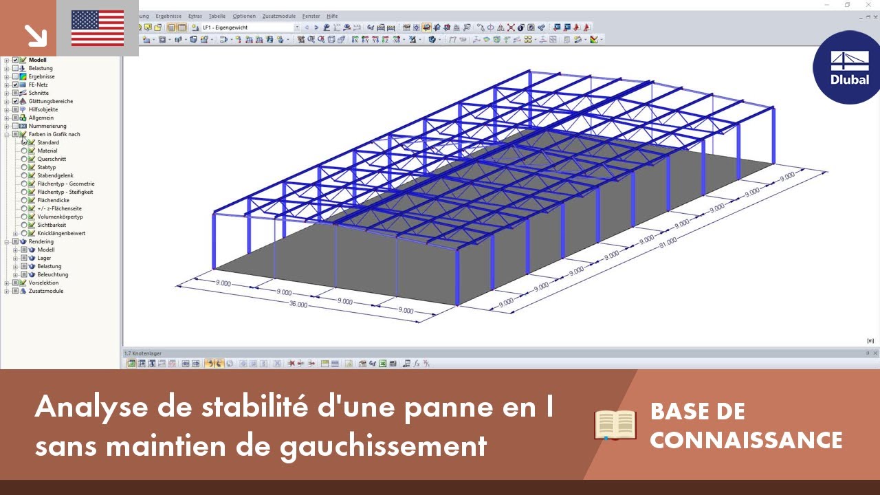 KB 001649 | Analyse de stabilité d'une panne en I sans maintien de gauchissement