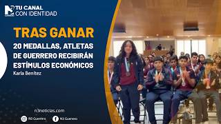 Tras ganar 20 medallas, atletas de Guerrero recibirán estímulos económicos