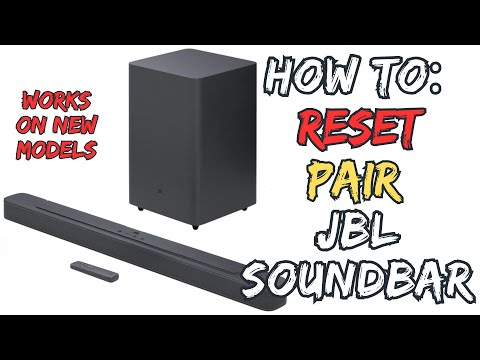 How to RESET JBL Soundbars and How to PAIR with subwoofer! (works on new models)