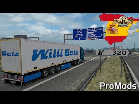 ETS2 - Mercedes Actros MP2 🚚  Mit 480 PS durch Spanien 🔵 #864 ProMods-Tour