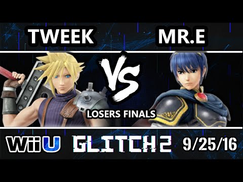Glitch 2 Smash 4 - Tweek (Cloud) Vs. SS | Mr. E (Marth) SSB4 Losers Finals - Smash Wii U