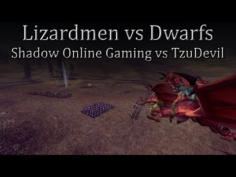 Lizardmen vs Dwarfs - Shadow Online Gaming vs TzuDevil - Total War Warhammer 2 Championship