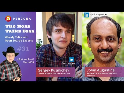 PostgreSQL database management, backup tools, migration from Oracle - Percona Podcast 31