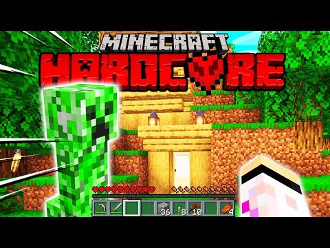 A CREEPER DESTROYED MY HOUSE! 💥 - Minecraft Hardcore