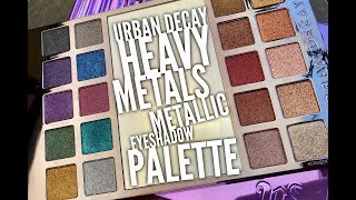 First Impressions &amp; Tutorial: Urban Decay Heavy Metals Metallic Eyeshadow Palette