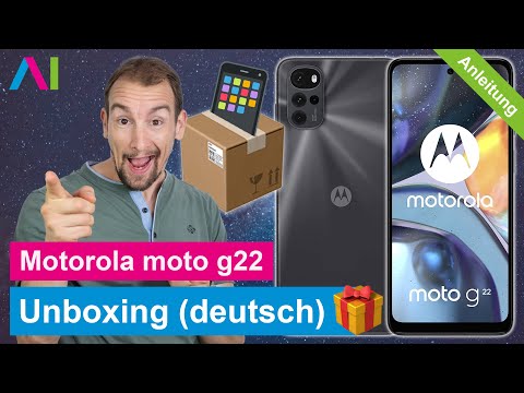 Motorola moto g22 - Unboxing (deutsch) • 📱 • 📦 • 🆕 • Anleitung | Tutorial