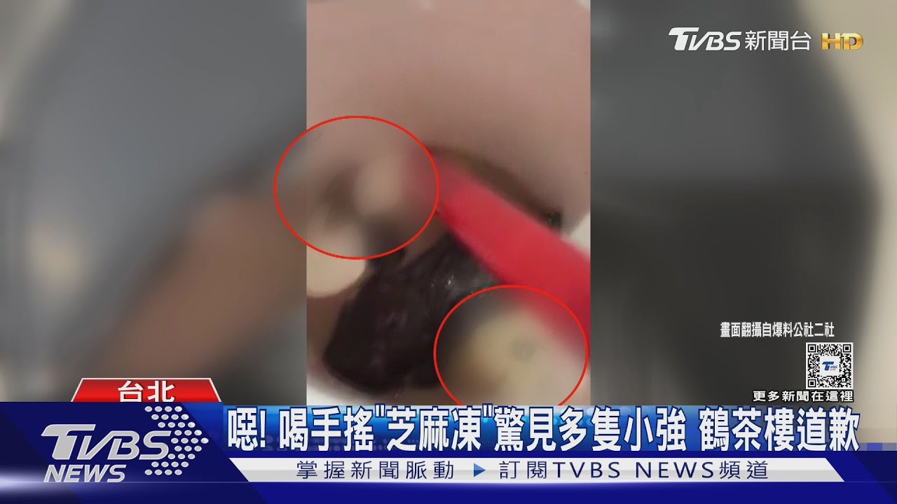 噁!喝手搖「芝麻凍」驚見多隻小強 鶴茶樓道歉