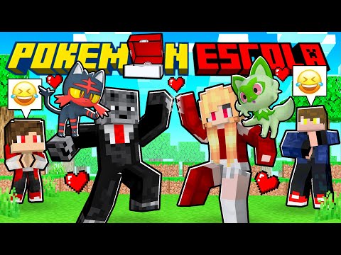 NOVA SÉRIE de ESCOLA POKEMON com 4 AMIGOS no MINECRAFT