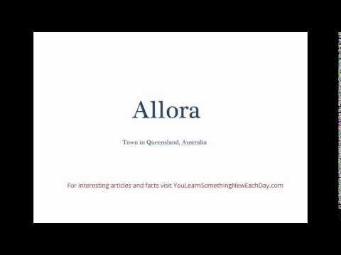 How To Pronounce Allora