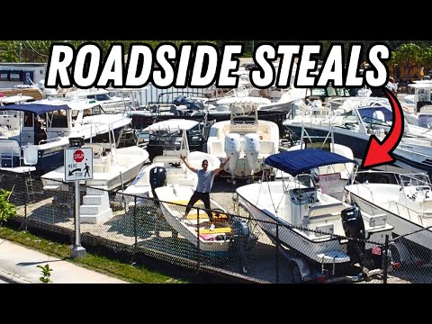 Hidden Boat Yard With Tons Of Boats For Sale!