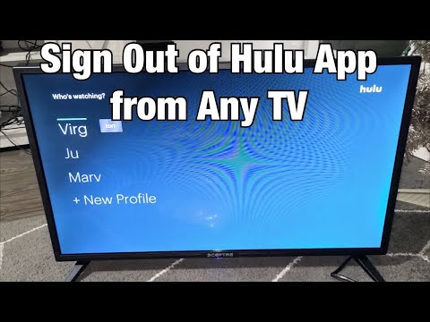 Hulu App on TV: How to Log Out / Sign Out