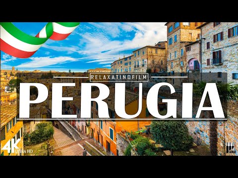 Beautiful Perugia 4K • Relaxing Italian Music, Instrumental Romantic • Video 4K UltraHD