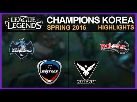 [Highlights] LZ vs CJ & SBE vs KT - LCK Spring 2016 W10D2