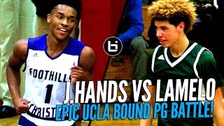 LaMelo Ball vs Jaylen Hands! Battle of Future UCLA Point Guards at The Battlezone!