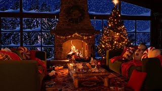 Christmas Music & Fireplace for a Cozy Christmas Eve & Christmas Day Ambience