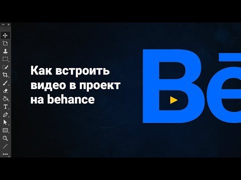 Как встроить видео на behance. Веб дизайн.