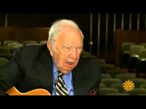 Bucky Pizzarelli on a guitar tug-of-war
