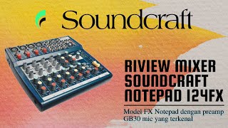 Video thumbnail for RIVIEW MIXER SOUNDCRAFT NOTEPAD 124FX by Rudy Sound System