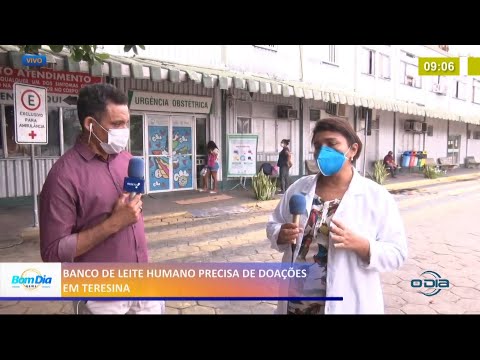 Banco de leite humano precisa de doações em Teresina 22 03 2021