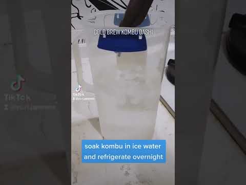 Cold brew kombu dashi