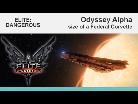 Elite Dangerous Odyssey: size of a Federal Corvette