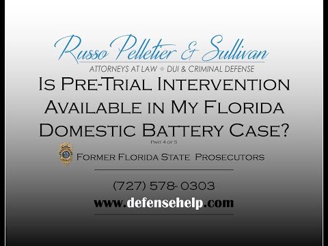 Is Pre Trial Intervention or Diversion Available for a Domestic Battery Charge