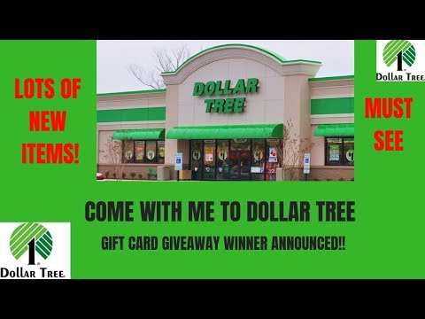 Come with me to the Big Dollar Tree 🌳~OMG NEW Awesome Finds~Gift Card Giveaway Winner Announced😍 Video