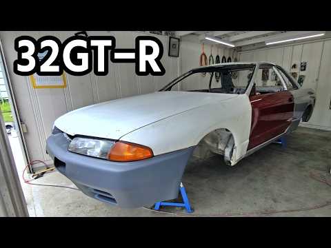 クリアランスチェック！外装パーツの仮組でフレームの状態を知る【#29 R32 GTR レストア】NISSAN BNR32 Restore