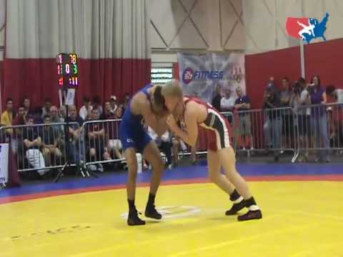 University Freestyle Final 55kg Match 2 - Angel Escobedo vs. Zach Sanders