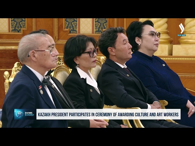Kazakh President participates in ceremony of awarding culture and art workers