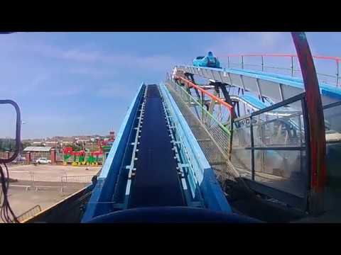 Jungle River Ride Barry island fairground (action cam view)