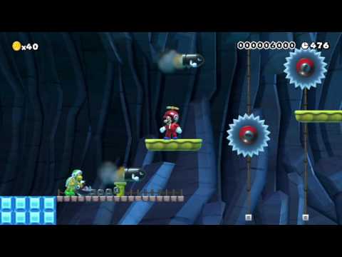 Super Mario Maker:  Ice cave by Michelle