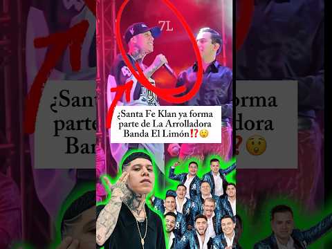 Santa Fe Klan canta junto con La Arrolladora Banda El Limón ‼️😲 #santafeklan #laarolladora #méxico