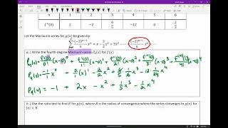 FRQ Targeted Review - Power Series