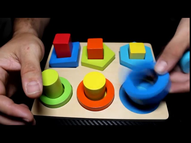Vídeo relacionado con Geométrico De Madera: Juego De Triangular, Juguete Lógico De Forma Irregular, Desafío Educativo | para Niños Adultos Familia Aula Oficina Fiesta Decoración De Mesa