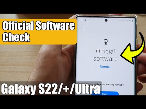 Galaxy S22/S22+/Ultra: How to Perform an Official Software Check