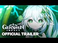 Genshin Impact Nahida Character Teaser Trailer