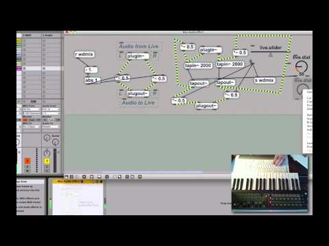 M4L: creating delay with feedback howto tutorial, Max for Ableton Live