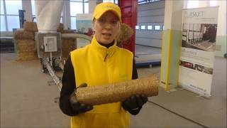 Asket Biomasser Duo-Set standard szalmabrikettáló darálóval